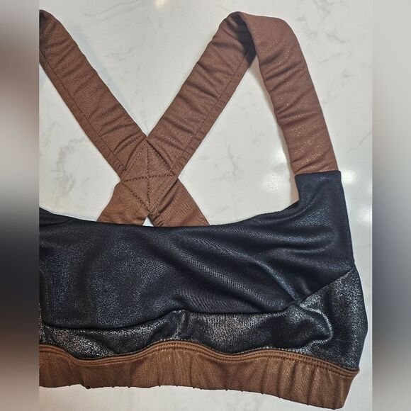 Joy Lab Mixed Metallic High Shine Elevated Basic Wireless Sports Bra Size XS - Picture 9 of 13